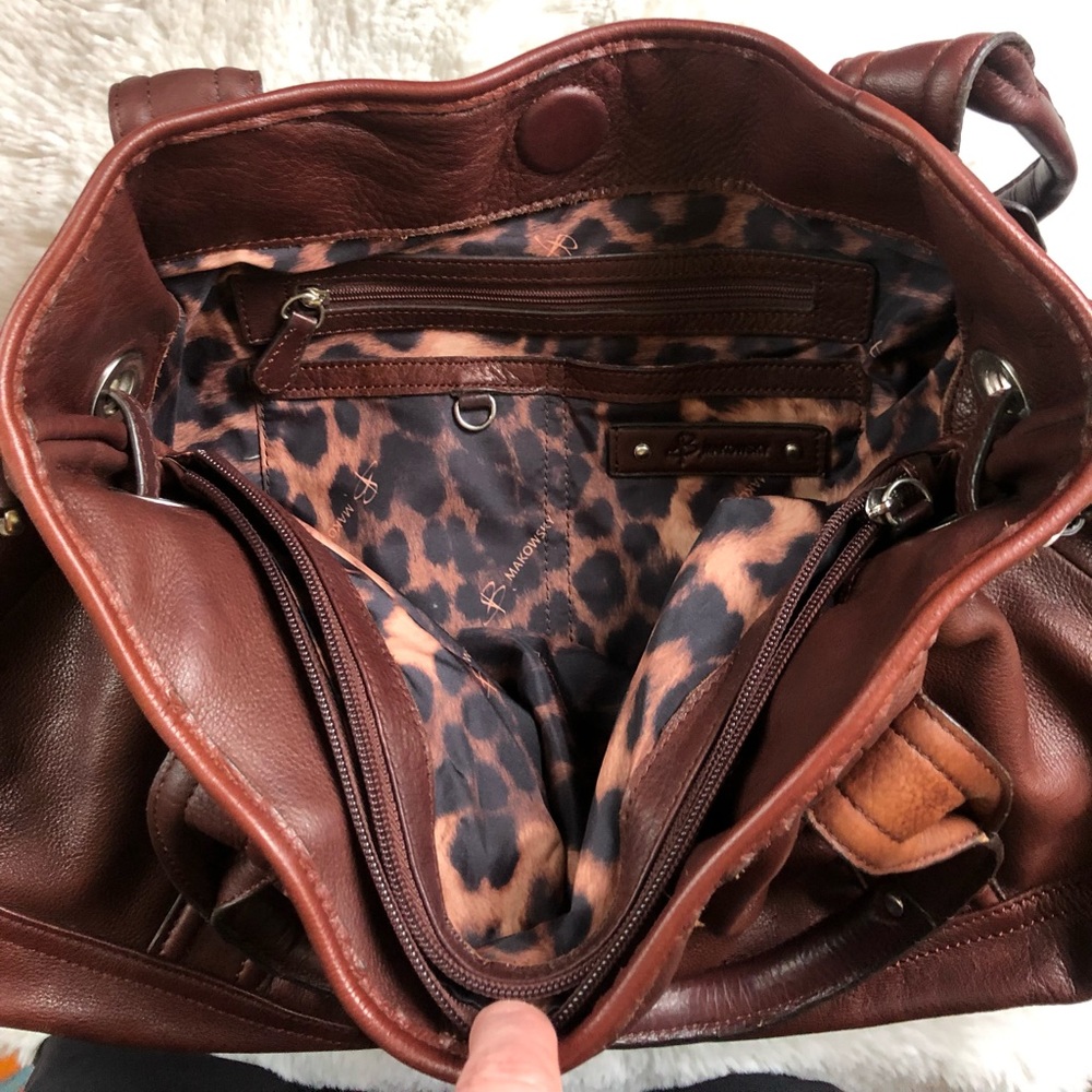 B. Makowsky - leather handbag - Picture 3 of 4